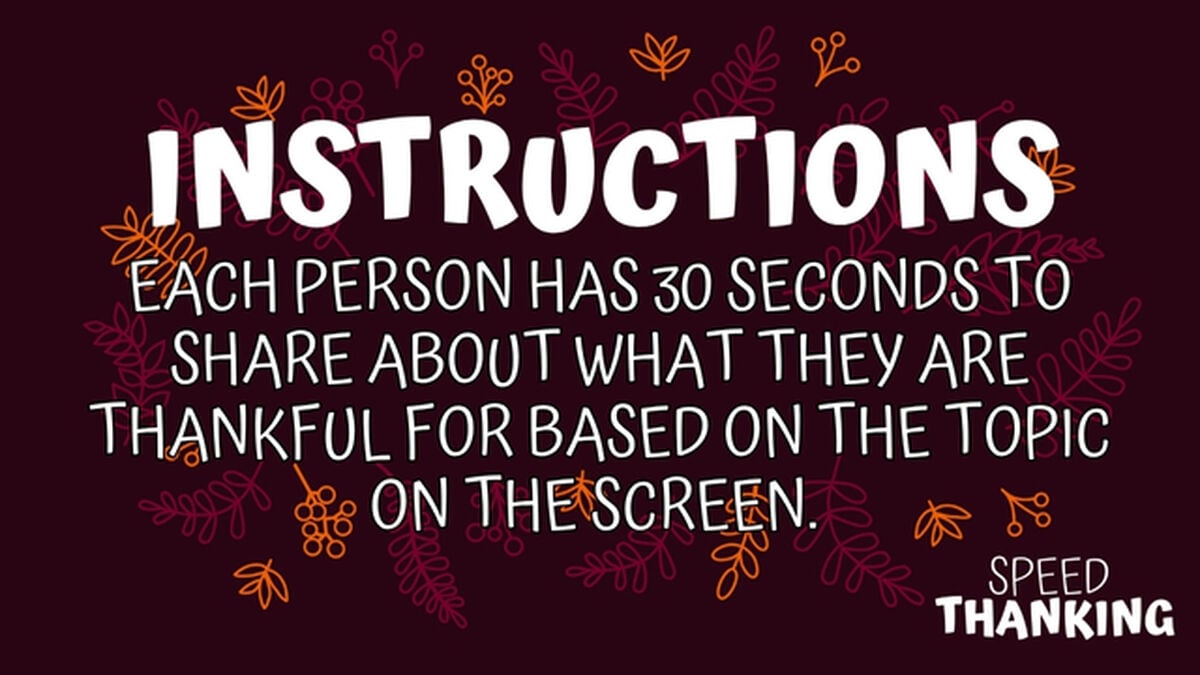 Speed Thanking image number null